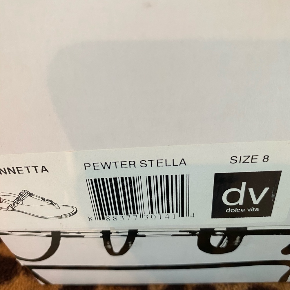Dolce Vita Pewter Sandals Size 8 - Picture 4 of 4